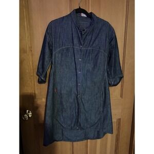 Levis Engineered Dress Vintage Women's M Medium Twisted Seam Curved Hem Tunic